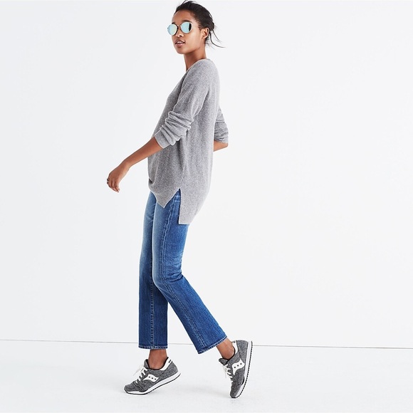 Madewell Wafflestitch Pullover Sweater Charcoal Medium NWT NEW - Picture 9 of 14